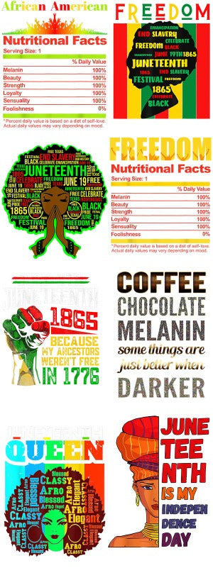 Juneteenth Gang Sheets