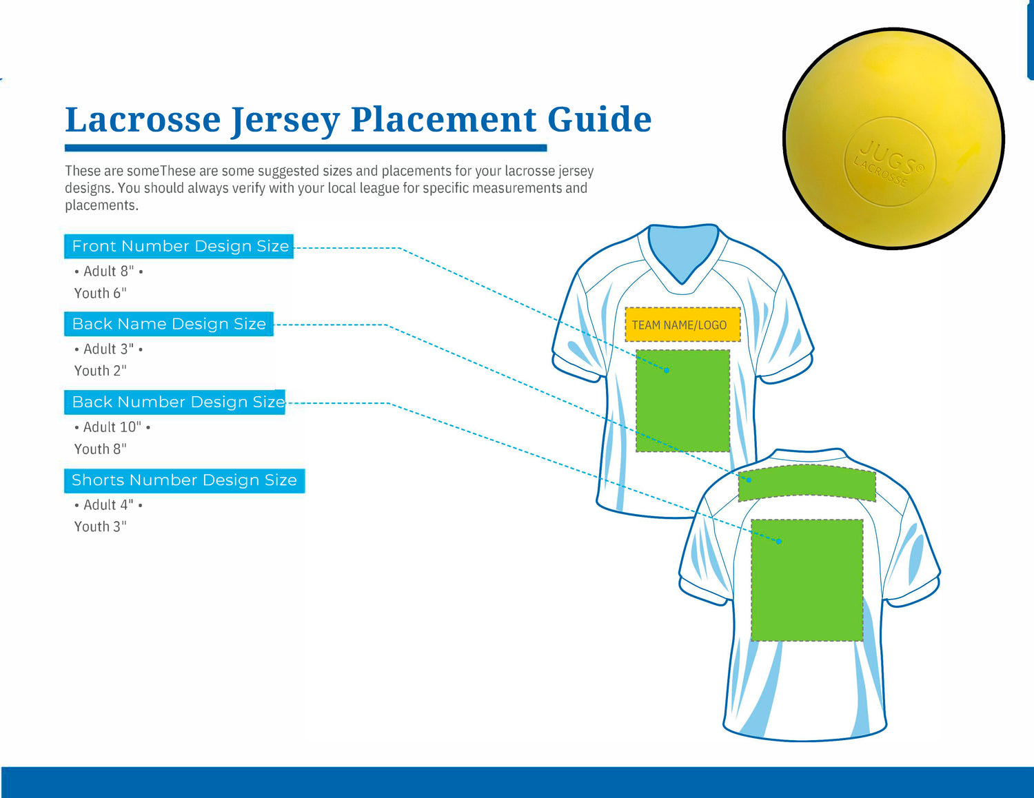 Lacrosse jersey DTF transfer placement guide
