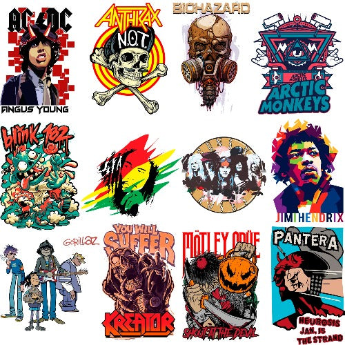 150 PNG Rock Band Bundle